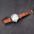 thumbnail image 7 of BISONSTRAP Men's Watch Bands, Hand-Stitched Leather Watch Straps, Quick Release, 20mm, Toffee Brown with Silver Buckle, 7 of 7
