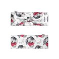 thumbnail image 4 of Balery Cute Poodle Dog Pattern Baby Headbands Hairbands Hair Bow Elastics for Baby Girls Newborn Infant Toddlers Kids, 4 of 4