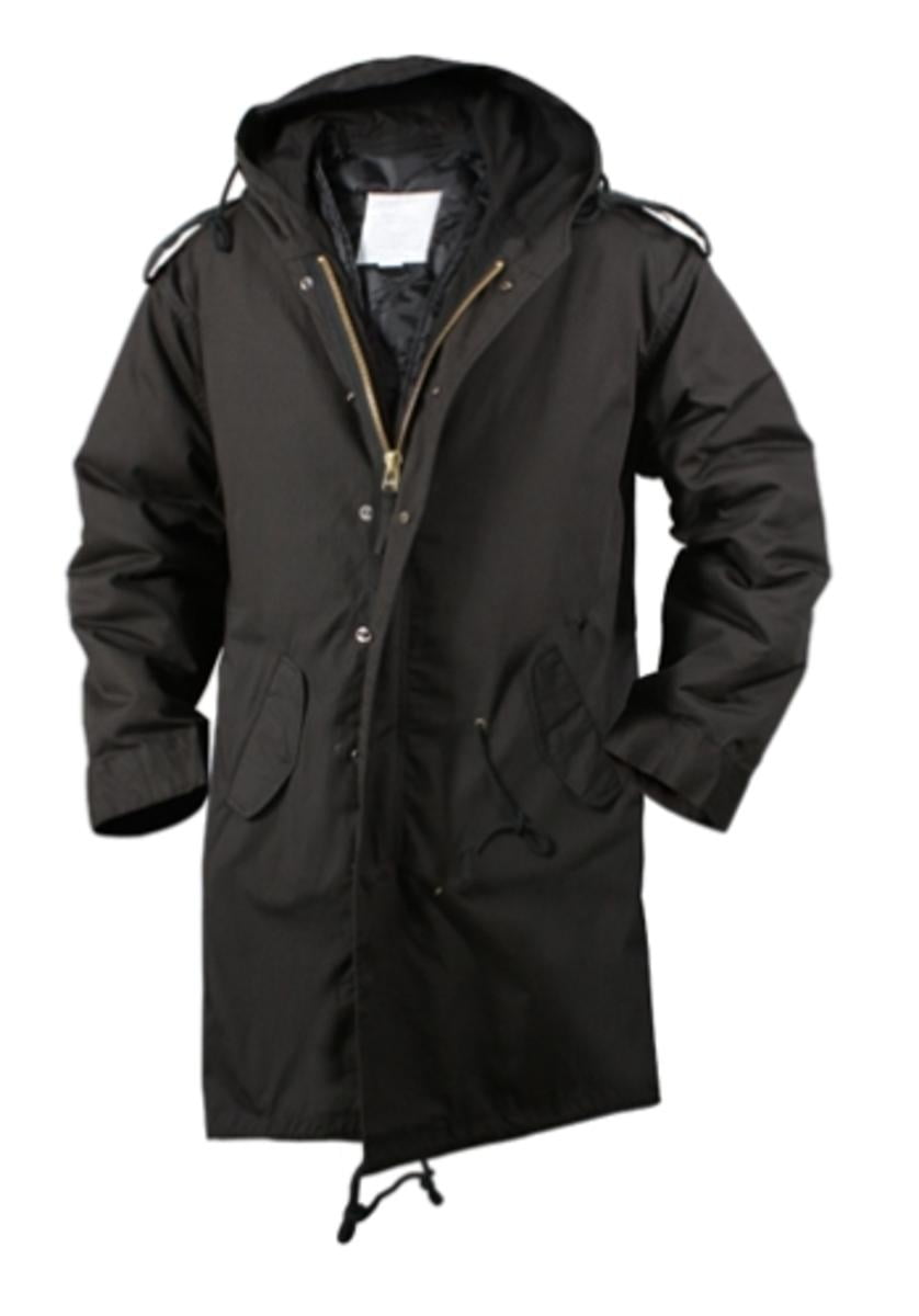 New M-51 Coat, Fishtail Parka Jacket, Black, Mens Sizes by Rothco