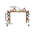 Christmas Door Frame Hanging Wooden Cartoon Doll Modeling Festive Home