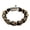 Black A, variant on Vintage Skull Paracord Bracelet, Adjustable Woven Gothic Handstring with Metal Skull Charms U-Shackle Closure for Halloween Birthday Gifts (Black)
