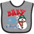 thumbnail image 3 of Inktastic Baby It's Cold Outside Boys or Girls Baby Bib, 3 of 4