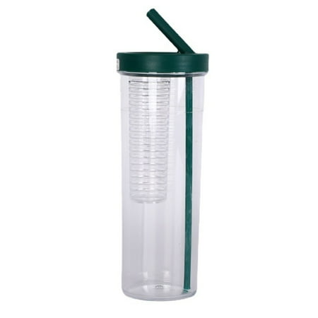 

Xssm Water Bottle 700ml - Anti-slip Straw Design Plastic Tea Juice Drinking Jar for Students