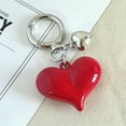thumbnail image 1 of 1 llavero con forma de corazón, adorno para bolso. Regalo de San Valentín, colgante de plástico., 1 of 7