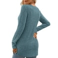 thumbnail image 3 of TARAINYA Women's Casual Long Sleeve Crewneck Pullover Sweater Lightweight Fall Winter Tunic Top, 3 of 6