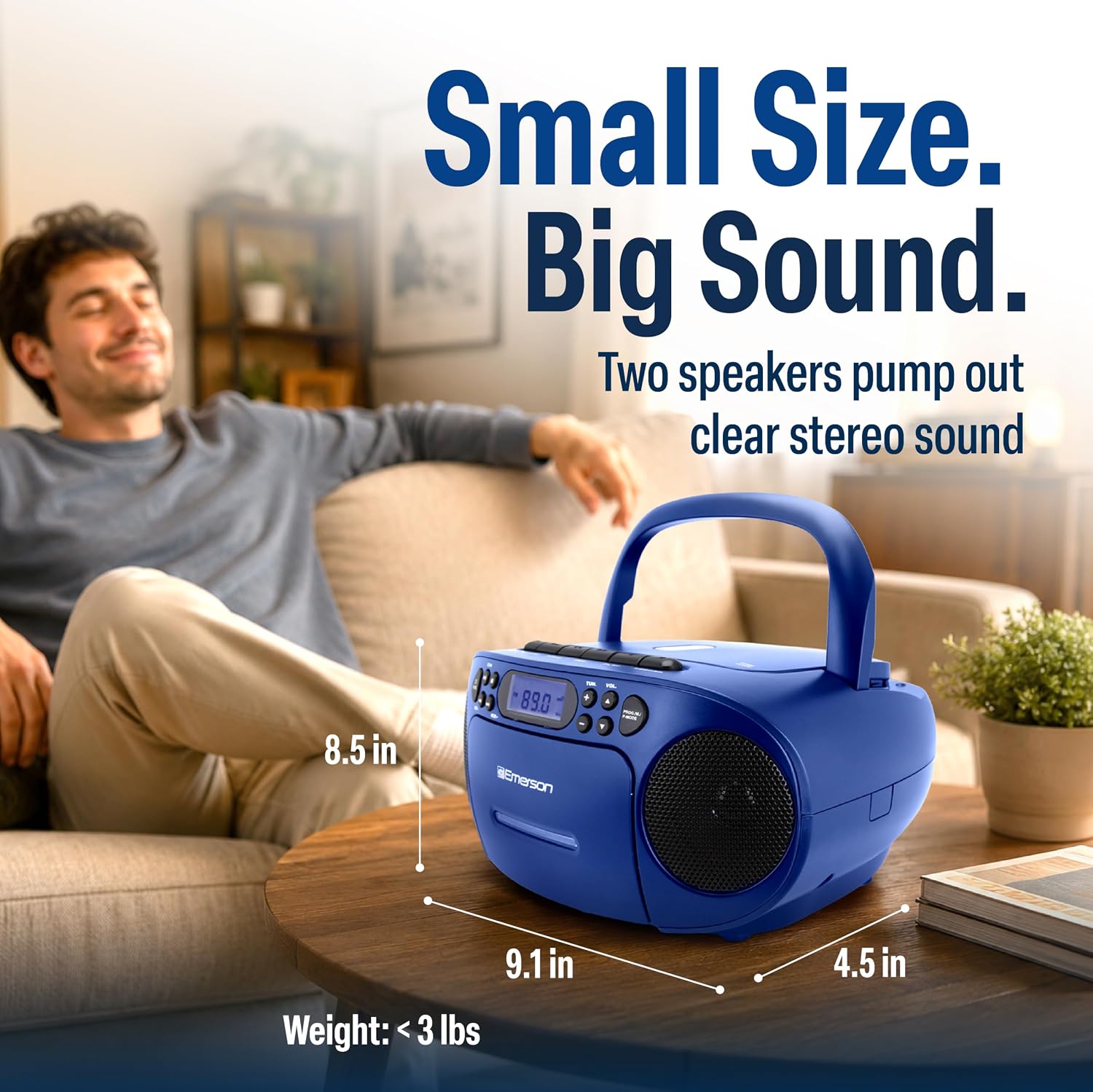 Emerson Portable CD Cassette Boombox with Radio photo 4