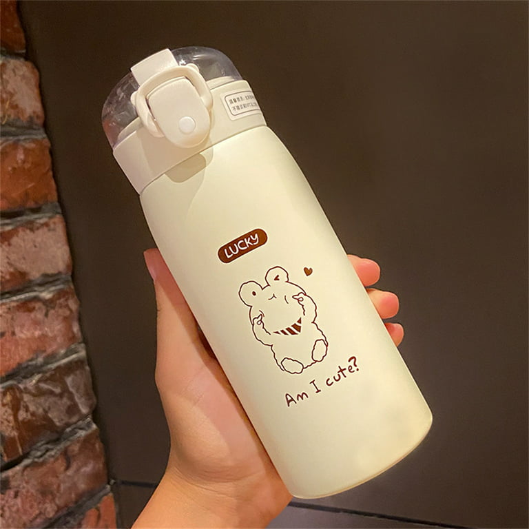 330/350/500ml Stainless Steel Mini Thermos Mug Cute Water Bottle For Girls  Travel Vacuum Flasks
