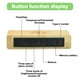 thumbnail image 4 of Reloj de bambú de madera sólida del despertador de la repetición de carga inalámbrica, hecho de bambú, 4 of 6