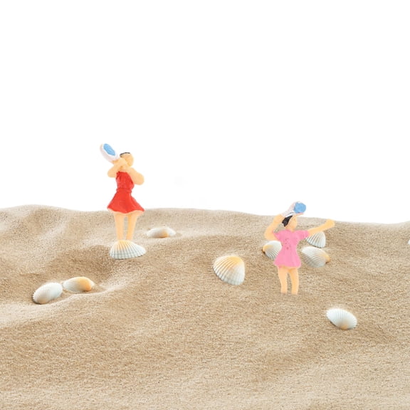 MEIBUTYUP 12-Piece Assorted Miniature Figure Model Set Plastic Layout Props for Home Office Desk Decoration