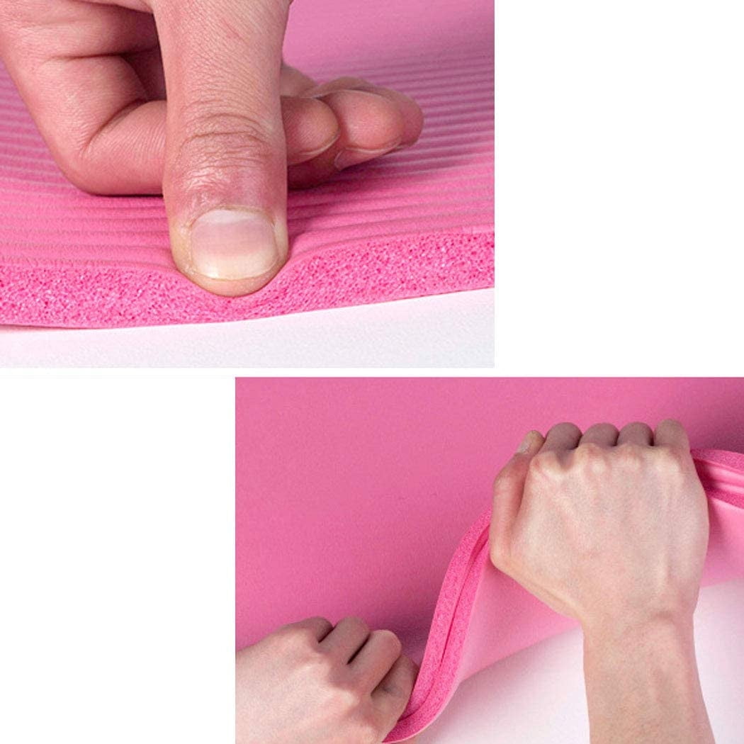 Daorokanduhp Small 15 Mm Thick and Durable Yoga Mat Anti-Skid Sports Fitness Mat Anti-Skid Mat to Lose Weight