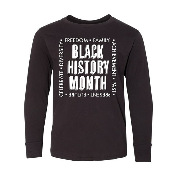 Inktastic Black History Month-celebrate Long Sleeve Youth T-Shirt