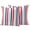Red Blue, variant on Red Pink Stripe Outdoor Pillow Covers 24x24 Set of 2,Waterproof Patio Throw Pillowcase Protectors,Geometric White Vertical Striped Decorative Pillow Shams Cushion Covers for Seat Bed Couch Sofa
