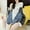 White, variant on Bmisegm Womens Loose Pullover Tops Denim Sleeve Splicing Hooded Sweatshirt Dressy Casual Patchwork Blouses and Tops Thermal Comfy Pullover Womens Denim Jacket White XL