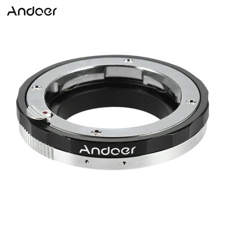 Andoer LM-NEX Camera Lens Mount Adapter Ring Manual Focus For Leica M Rangefinder LM-E Mount Lens to use for Sony E-mount A7 A7SII A7R A7II A6300 A6500 NEX Series ILDC with Macro Focusing