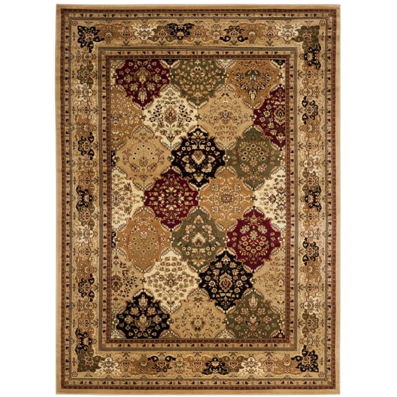 SAFAVIEH Lyndhurst Oliva Traditional Bordered Area Rug, Multi/Black, 10' x 14'