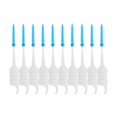 thumbnail image 4 of 200Pcs/Box Floss Interdental Brush Stick Toothpick Soft Silicone Double-ended Tooth Picks Oral Care, 4 of 6