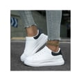 thumbnail image 3 of Unisex Couple All-match Sneakers Lightweight Breathable Sports Casual Shoes Comfy Classic White Shoes, 3 of 5
