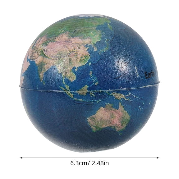 Realistic Earth Model Mini Globe Toy Squeezable Globe Ball Kids Interactive Learning Tool For Classroom Home Decor Party Favor Earth Day Decorations