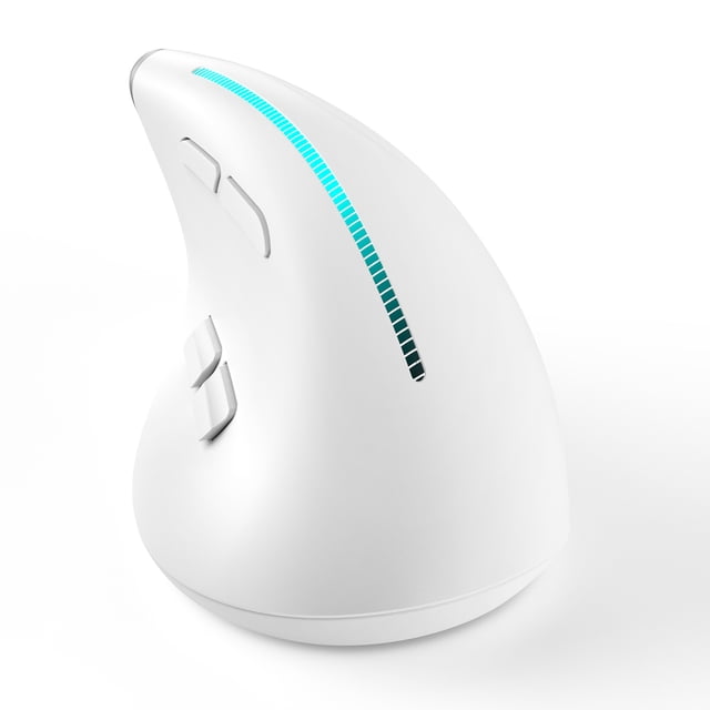 Zelotes F-36 Inalámbrico vertical 2.4g ratón luz de color a todo color 8 Programación Cinco Cinco Juego de Velocidad de Movento Mouse Actoría Batería de Litio