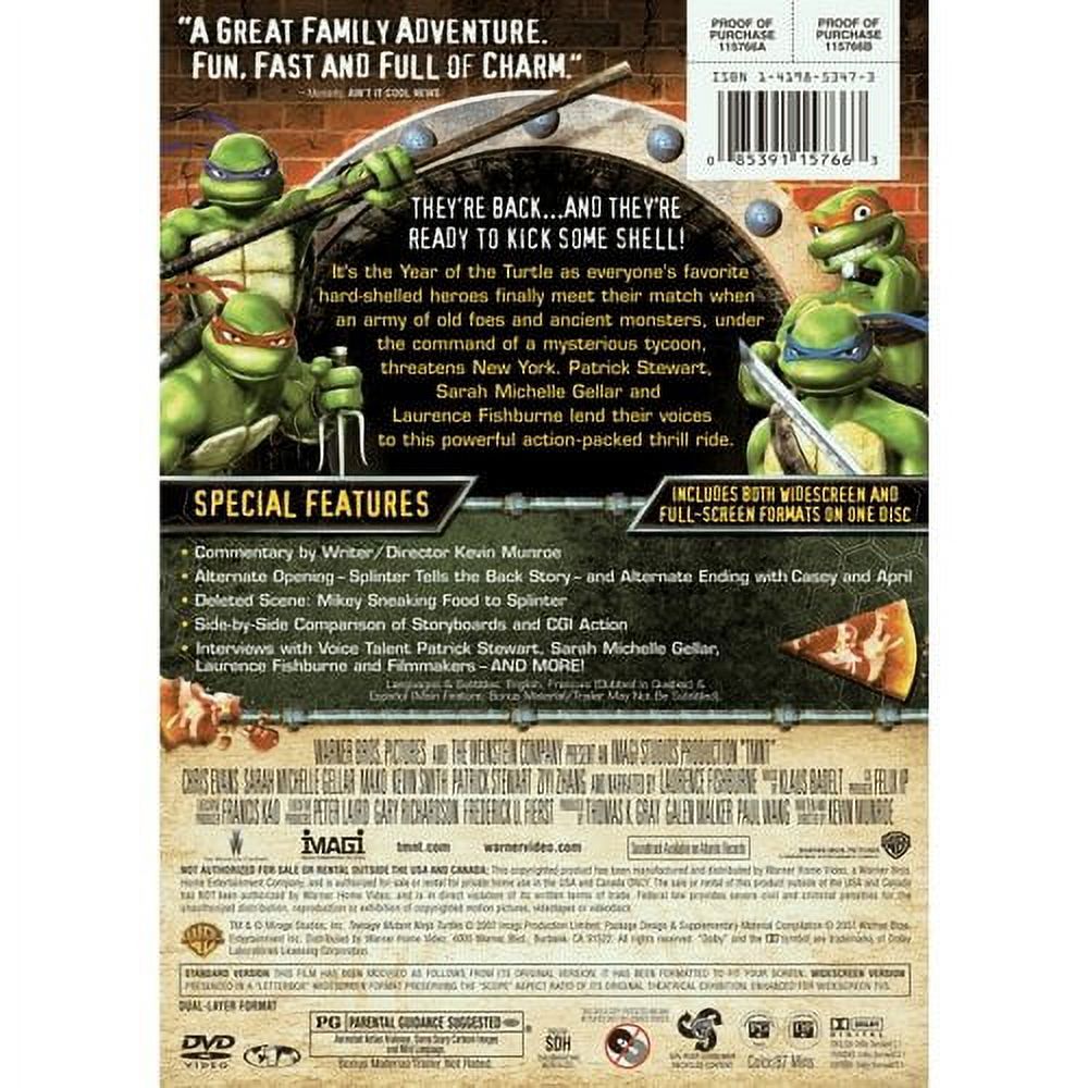 TMNT (Teenage Mutant Ninja Turtles) (DVD), Warner Home Video, Animation - image 2 of 2