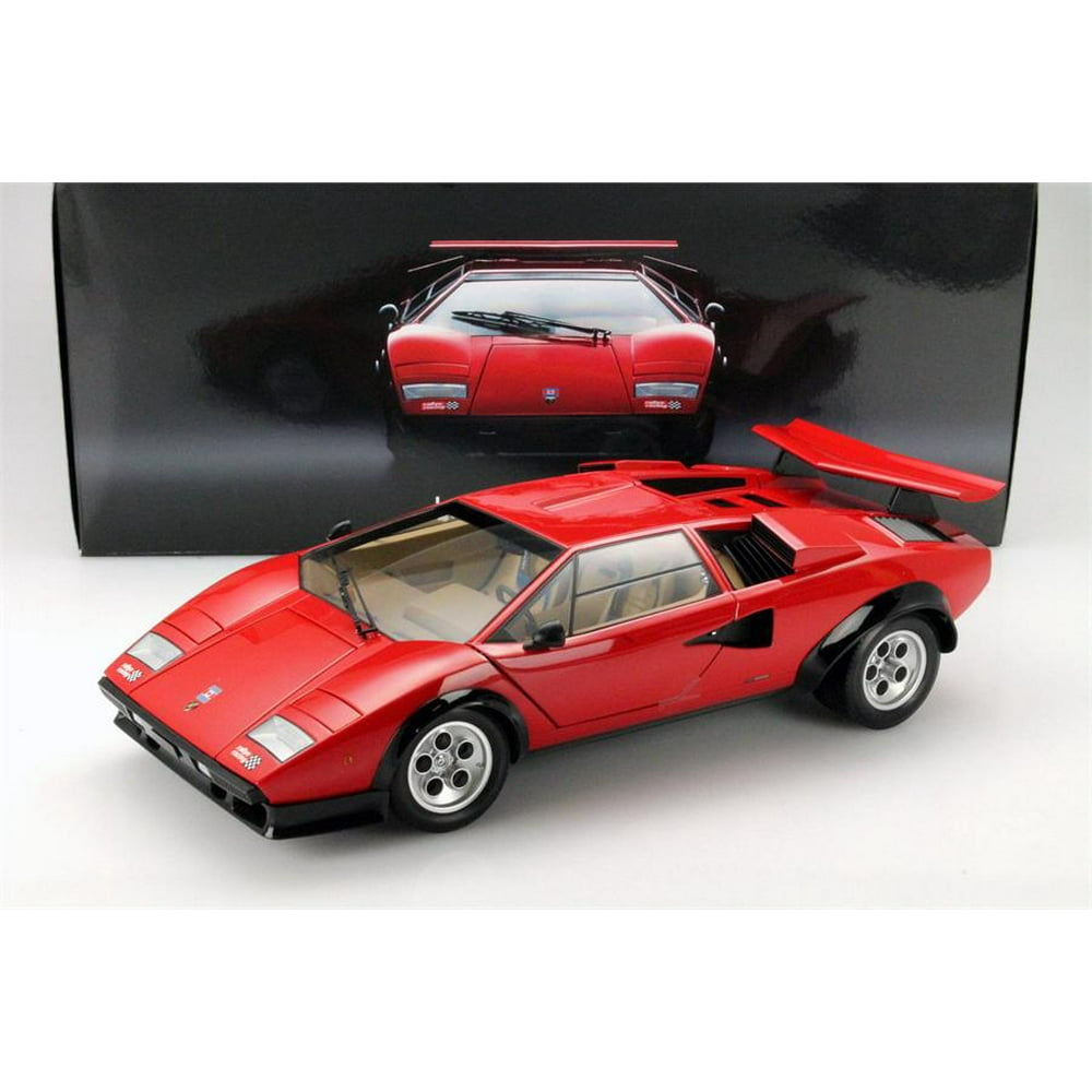 Lamborghini Countach LP500 WW in Red Diecast Model Car in 1:12 Scale by