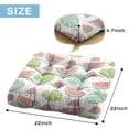thumbnail image 7 of Fresh Watermelon Print Pillow&nbsp;– 22x22 Inch Square Floor Cushion, Dutch Velvet, Juicy Geometric Design for Yoga & Home Decor, 7 of 7