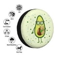 thumbnail image 5 of Balery Avocado With Glassestire Cover Waterproof Dust-Proof, Universal Spare Wheel Tire Cover For Trailer, Rv, Suv Truck And Vehicle Camper Accessories-15 Inch, 5 of 9