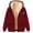 Wine, variant on BiZtdJrK Sherpa Jackets for Women Casual Long Sleeve Zip Up Hoodies Winter Warm Fleece Lined Hooded Coats Dragonfly Print Sweatshirts Going Out Tops Today's Sales Red 3XL
