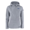 thumbnail image 2 of Women's Cutter & Buck  Gray Montana State Bobcats Vault Evoke Eco Softshell Recycled Full-Zip Hooded Jacket, 2 of 3
