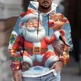 thumbnail image 2 of UVEASISHA Christmas Gifts for Men Big and Tall Fashion Hoodies Novelty Santa Claus Print Hooded Sweatshirt Oversized Casual Drop Shoulder Pullover Tops Light Blue 4XL, 2 of 8