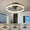 Black-16", variant on Hi-LIGHTS, 16" Smart Crystal Ceiling Fan with Dimmable Lights(APP & Remote Control) with Invisible Blades,Adjustable Color Temperature for Living Room,Bedroom,Dining Room,Study Room,Office(Black)
