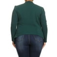 thumbnail image 3 of Women's Plus Size Casual Long Sleeve Open Front Jacket Blazer Made in USA, 3 of 4