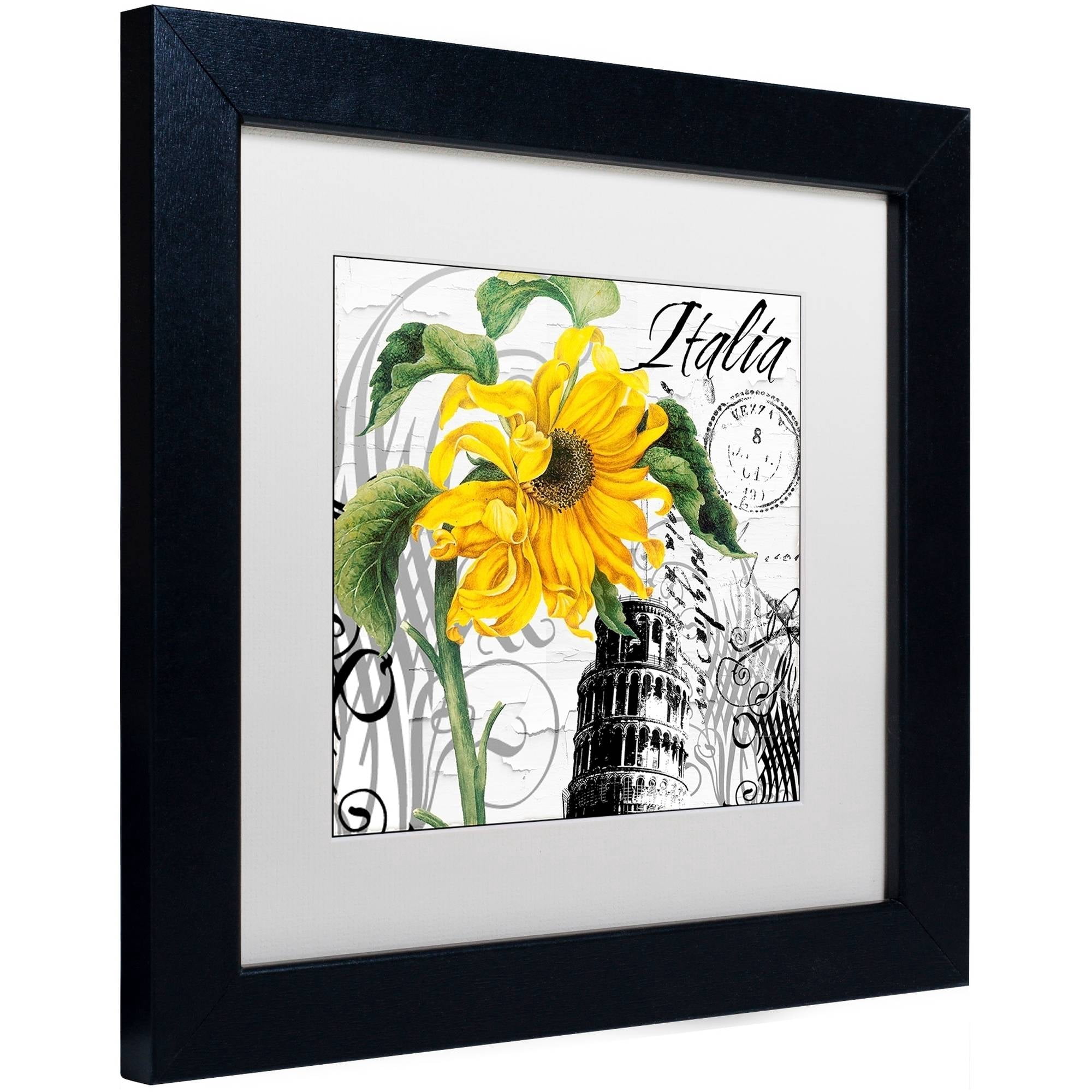 Trademark Fine Art "Italia I" Canvas Art by Color Bakery White Matte, Black Frame