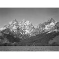 thumbnail image 2 of Art.com Grassy Valley Tree Covered Mt Side And Snow Covered Peaks Grand Teton NP Wyoming 1933-1942 Stretched Canvas Print Wall Art by Ansel Adams, 16" x 12", 2 of 4