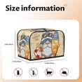 thumbnail image 2 of Rateoe Hello Summer Cute Gnome Pattern Toaster Covers 2 Slice Wide Slot,Bread Machine Cover,Bread Dust Cover & Fingerprint Protection,Appliance Covers, 2 of 7