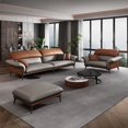 thumbnail image 4 of Luxury Nordic Living Room Sofas Leather Single Recliner Modern Living Room Sofas Lazy Floor Canape Salon Home Furniture SR50LS My Lux Decor Round, 4 of 22