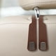 thumbnail image 5 of Gancho genérico para reposacabezas de asiento de coche, compacto, para bolsos y carteras. Marrón, 5 of 7