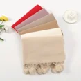 thumbnail image 2 of New Winter Women's Scarf New Year's Christmas Red Imitation Cashmere Ball Scarves Long Thickened Warm Shawl Accessories Gifts, 2 of 5