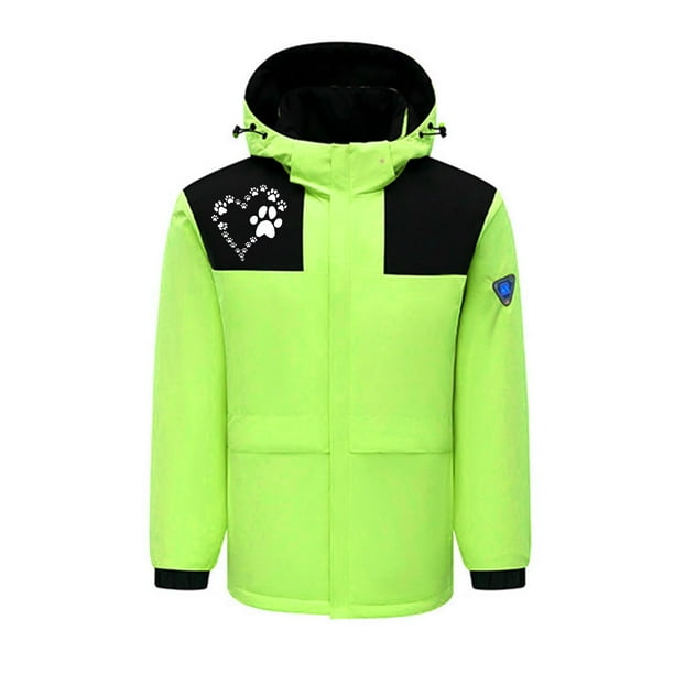 Chaquetas y abrigos de piel sintética con capucha y manga larga, con calefacción inteligente por USB, temperatura constante, resistente al viento, talla grande, para hombre y mujer, invierno, 4 unidad