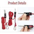 thumbnail image 2 of 2023 Portable Adjustable Fix Camping Rope, 4m Windproof Rope For Adjusting The Pulley, Tent High Strength Fast Release Pulley Camping Rope, 2 of 5
