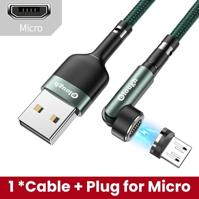 Cable magnético Elough 540 3A, Cable Micro USB de carga rápida tipo C para iPhone, Xiaomi, Samsung, cargador magnético, Cable de datos para teléfono Tan Jianjun unisex