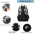 thumbnail image 4 of FORMRS School Backpack 17" Student Travel Bag with Laptop Compartment, Beige Astronaut Space, 4 of 7