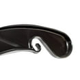 thumbnail image 3 of NAHANCO #2505 17" Black Middle Heavy Weight Plastic Shirt Hangers (Pack of 100), 3 of 5