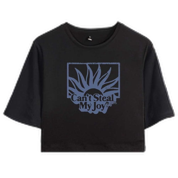 Josiah Queen Merch Can't Steal My Joy T-Shirt For Women&Girls Midriff Short Sleeve Summer Clothing Vest Y2K Tee