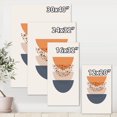 thumbnail image 4 of Designart Abstract Sun & Moon Geometrics In Blue & Orange Canvas Wall Art, 4 of 4