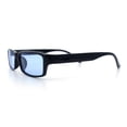 thumbnail image 6 of SA106 Mens Hippie Pimp Color Lens Narrow Rectangular Black Frame Sunglasses Blue, 6 of 7