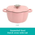thumbnail image 4 of The Pioneer Woman 2-Quart Enamel Cast Iron Dutch Oven Pot with Lid, Pink, 4 of 6