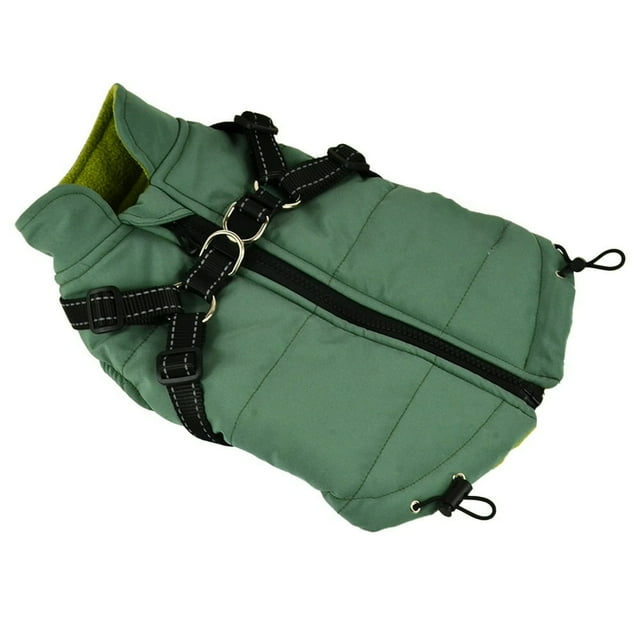 CNKOO Windproof Dog Winter Coat Waterproof Dog Jacket Warm Dog Vest Cold Weather Pet Apparel for Small Medium Large Dogs Red M