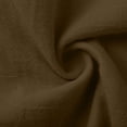 thumbnail image 4 of TKLPEHG Women'S 3/4 Sleeve Tops Loose Fit Summer Ladies Solid Color Tee Leisure Cotton Linen Shirts Lightweight Comfy V-Neck Clothes (Coffee,XL), 4 of 6