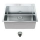thumbnail image 1 of Fregadero de cocina VEVOR, fregaderos empotrables de acero inoxidable 304, lavabo de un solo tazón de montaje superior con accesorios (paquete de 2), fregaderos para lavavajillas domesticos, 1 of 9